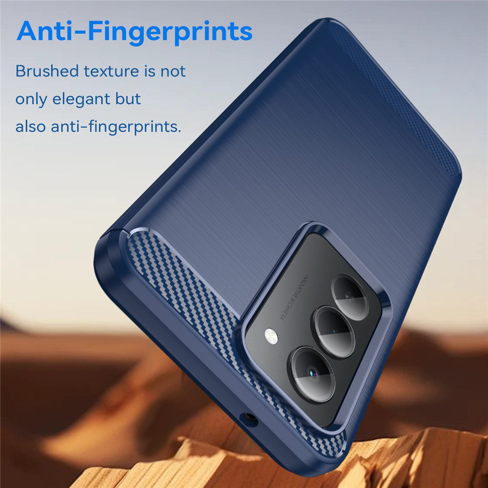 Funda para Xiaomi Redmi 15 5G / 15 4G, Techsuit, Carbono, Azul