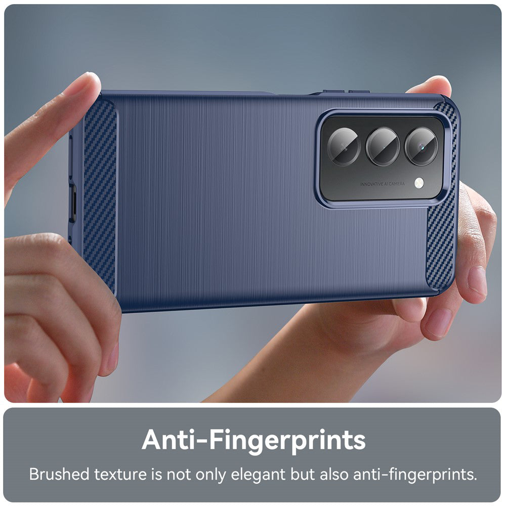 Funda para Xiaomi Redmi 15 5G / 15 4G, Techsuit, Carbono, Azul