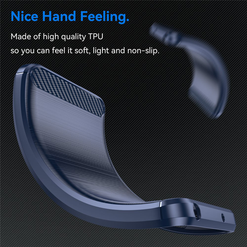 Funda para Xiaomi Redmi 15 5G / 15 4G, Techsuit, Carbono, Azul