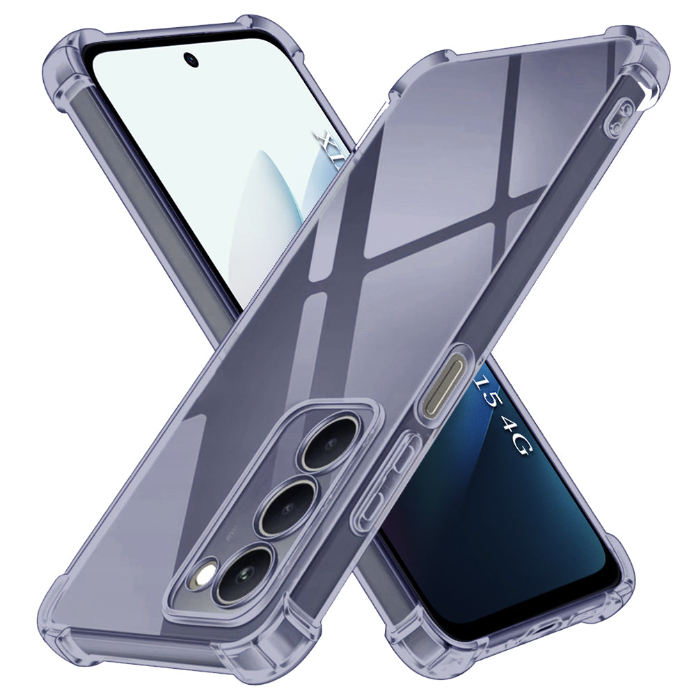 Funda para Xiaomi Redmi 15 5G / 15 4G, Techsuit, Transparente a prueba de golpes, Ahumada