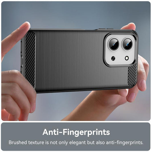 Funda para Xiaomi Redmi 15C 5G / 15C 4G, Techsuit, Carbono, Negra