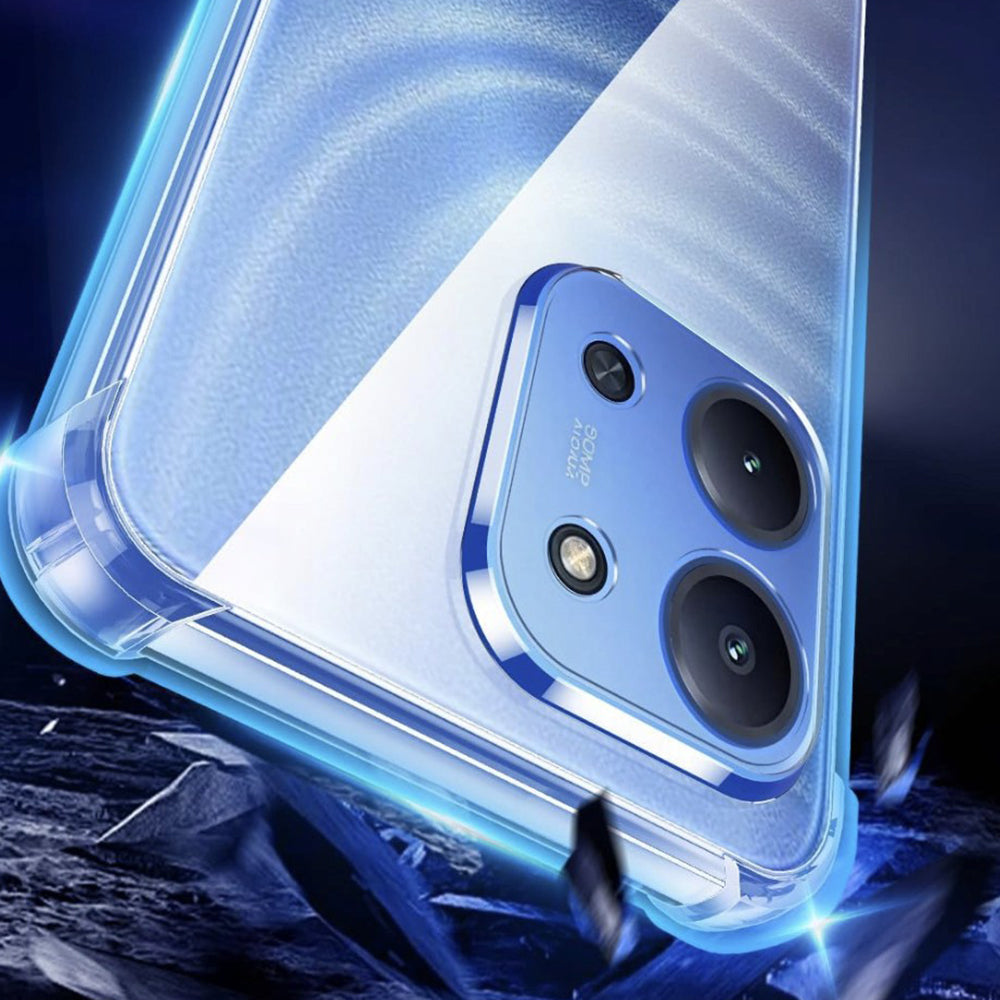 Funda para Xiaomi Redmi 15C 5G / 15C 4G, Techsuit, Transparente a prueba de golpes