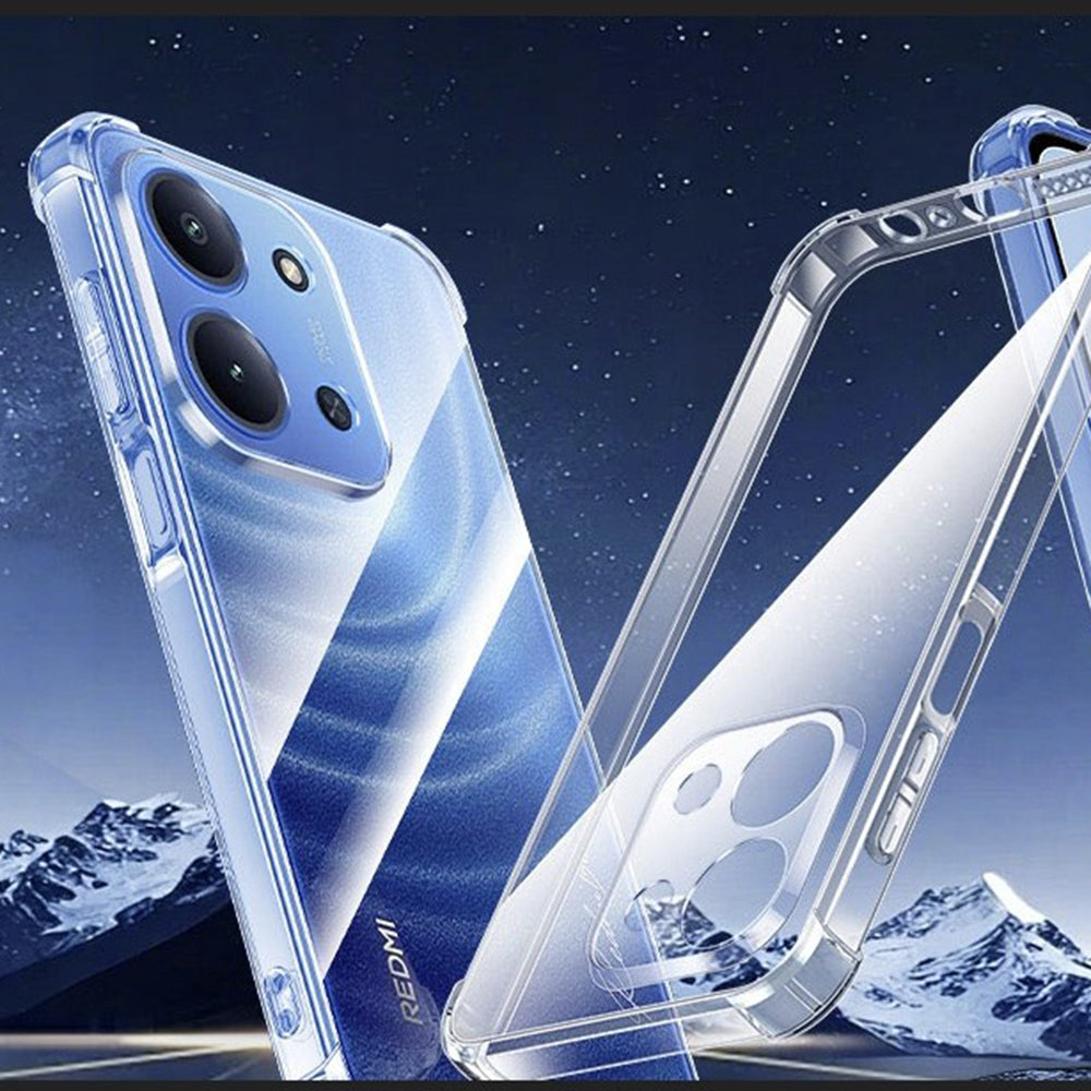 Funda para Xiaomi Redmi 15C 5G / 15C 4G, Techsuit, Transparente a prueba de golpes