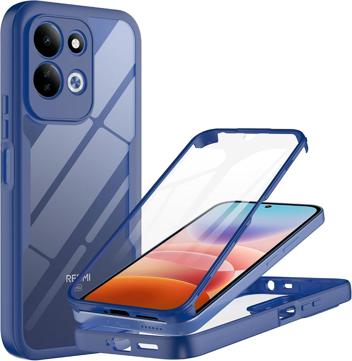 Funda para Xiaomi Redmi 17 5G / 17 4G, Techsuit, ColorVerse 360, Azul