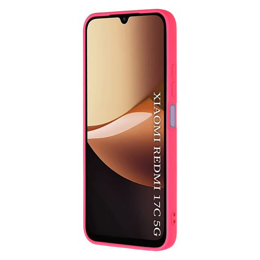 Funda para Xiaomi Redmi 17C 5G, Techsuit, SoftFlex, rosa oscuro