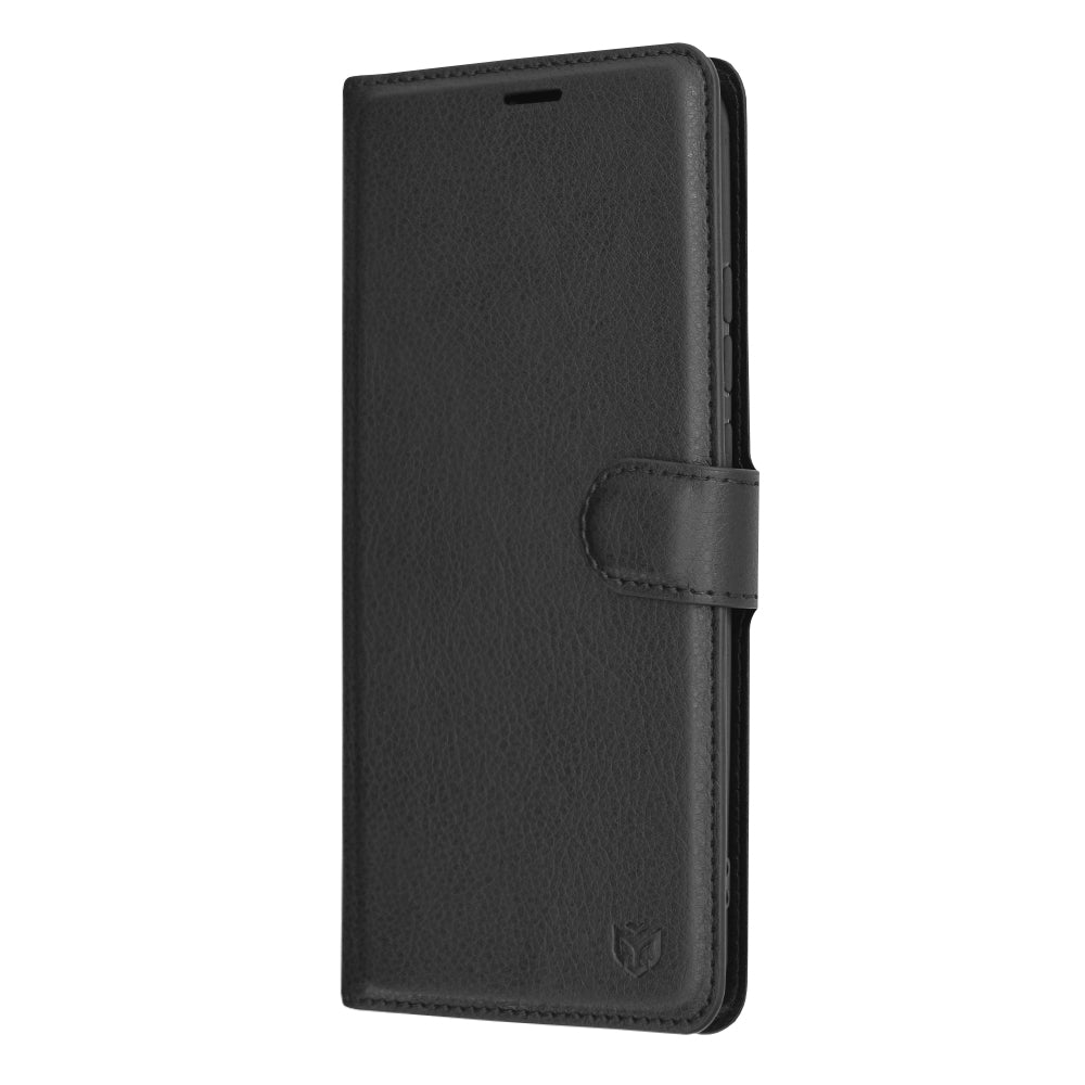 Funda para Xiaomi Redmi 9C NFC / 9C, Techsuit, Leather Folio, Negra