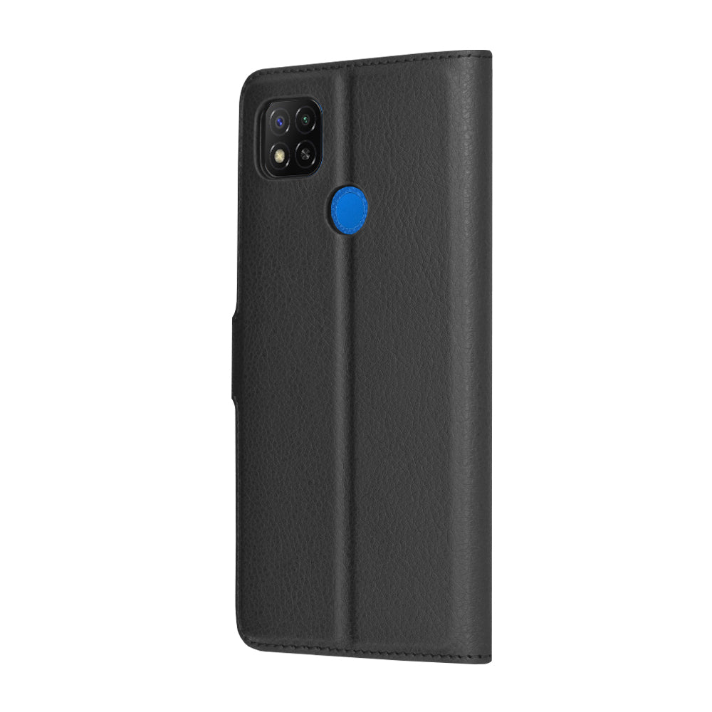 Funda para Xiaomi Redmi 9C NFC / 9C, Techsuit, Leather Folio, Negra