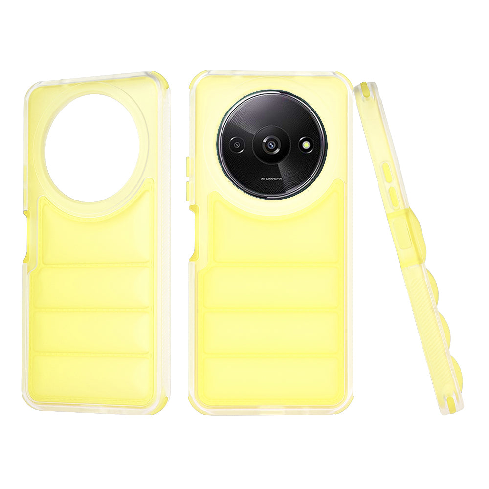 Funda para Xiaomi Redmi A3x / A3, Techsuit, Wave Shield, Amarilla