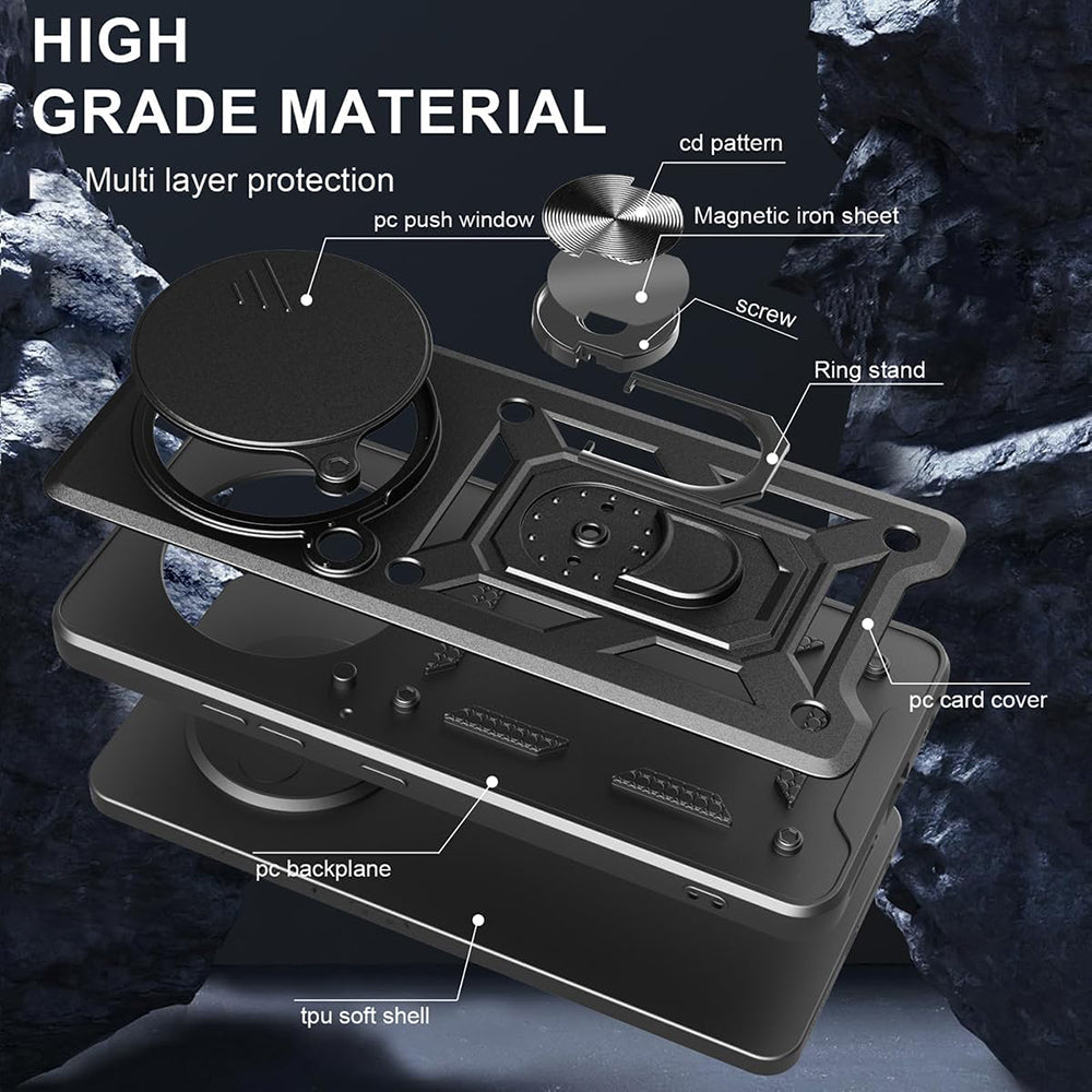 Funda para Xiaomi Redmi A5 4G (Estándar), Techsuit, CamShield, Negra