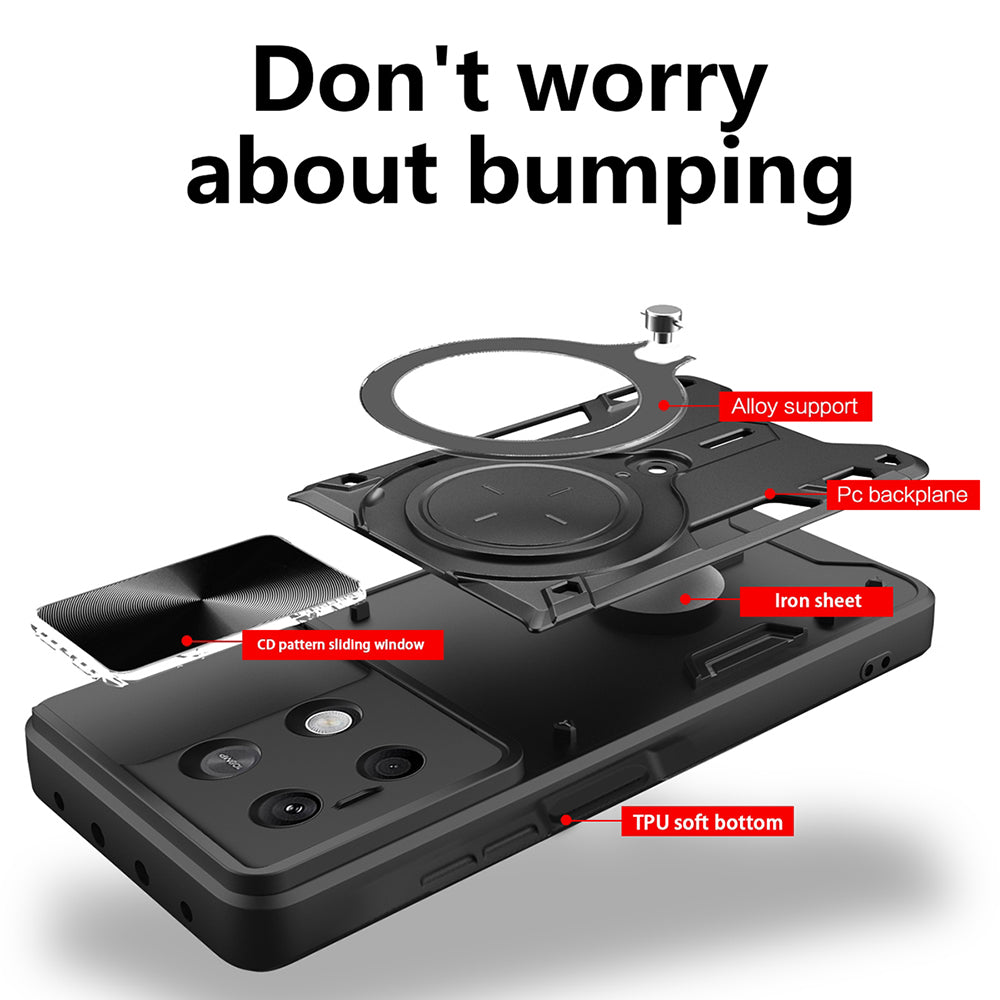 Funda para Xiaomi Redmi Note 13 4G, Techsuit, CamGuard Pro, Negra