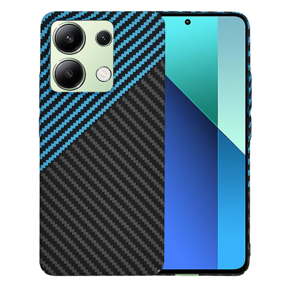 Funda para Xiaomi Redmi Note 13 4G, Techsuit, Carbonite FiberShell, Negra Bleu