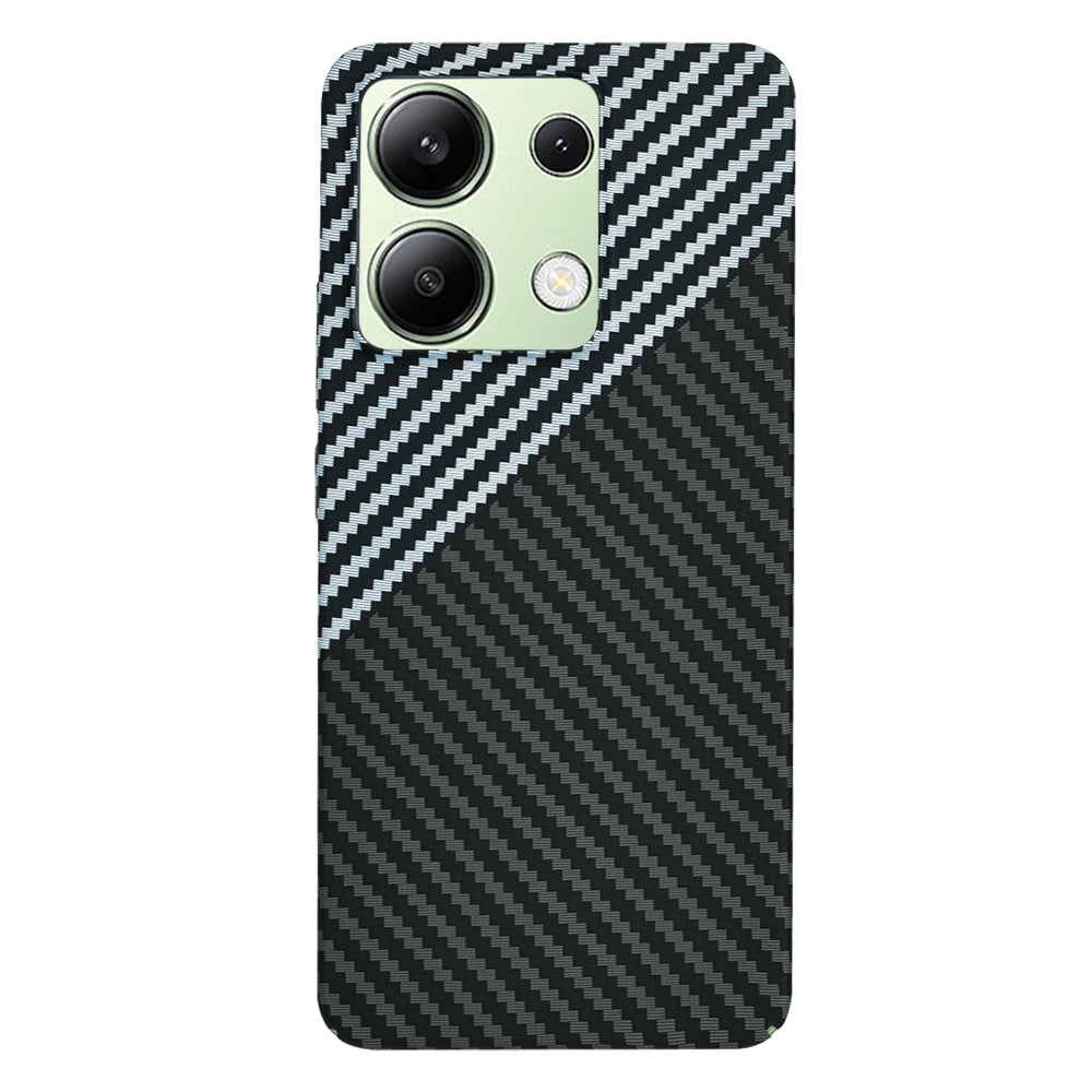 Funda para Xiaomi Redmi Note 13 4G, Techsuit, Carbonite FiberShell, Negra Gris