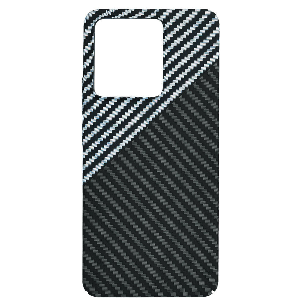 Funda para Xiaomi Redmi Note 13 4G, Techsuit, Carbonite FiberShell, Negra Gris