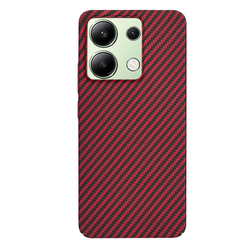 Funda para Xiaomi Redmi Note 13 4G, Techsuit, Carbonite FiberShell, Roja