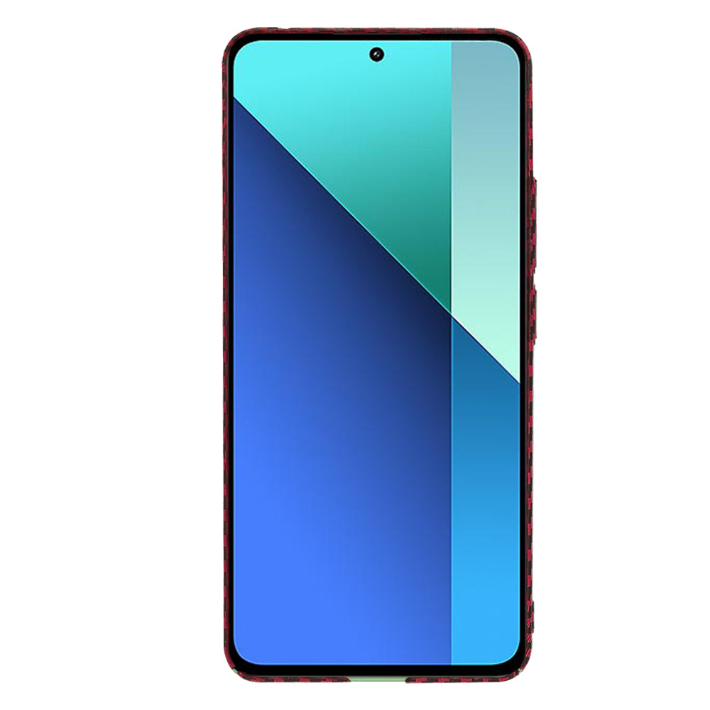 Funda para Xiaomi Redmi Note 13 4G, Techsuit, Carbonite FiberShell, Roja