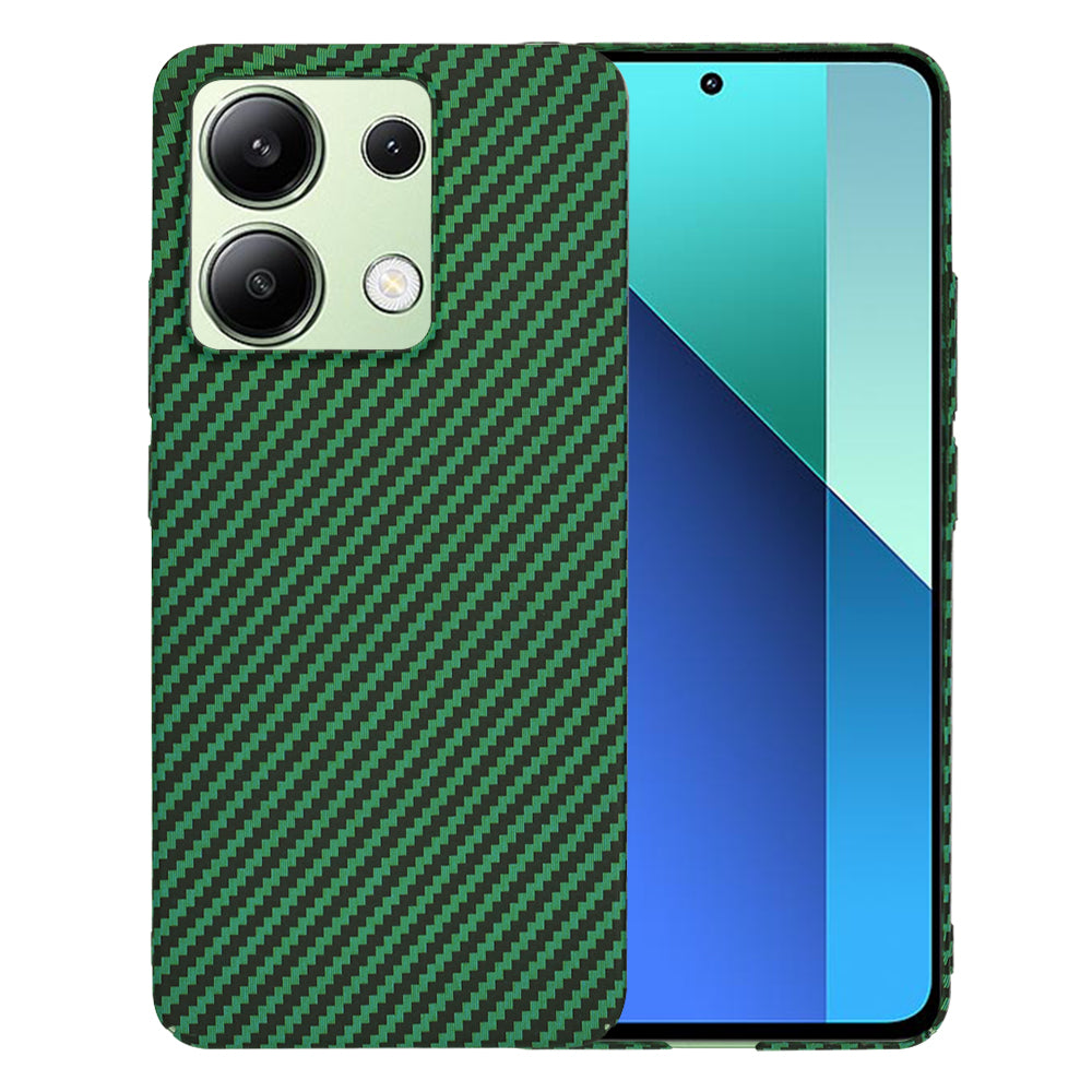 Funda para Xiaomi Redmi Note 13 4G, Techsuit, Carbonite FiberShell, Verde