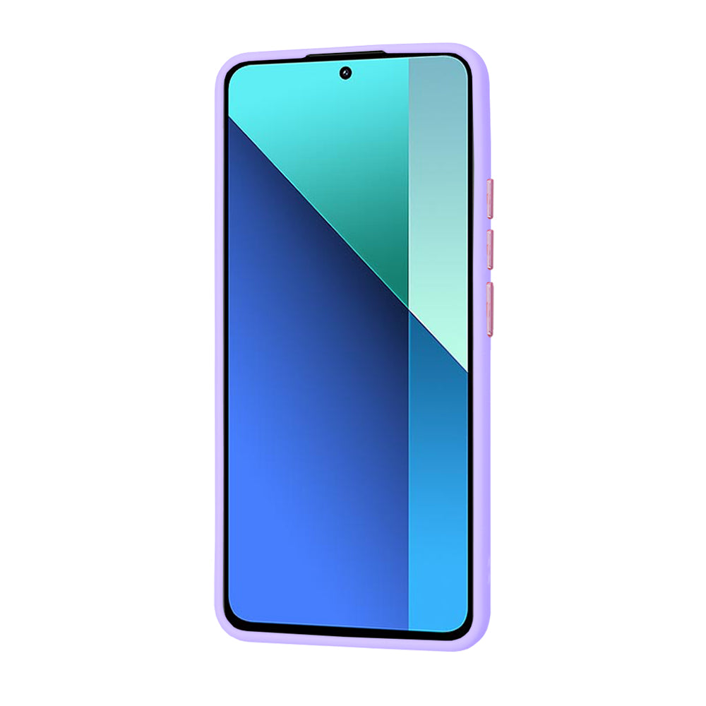 Funda para Xiaomi Redmi Note 13 4G, Techsuit, HaloFrost, Morado Claro