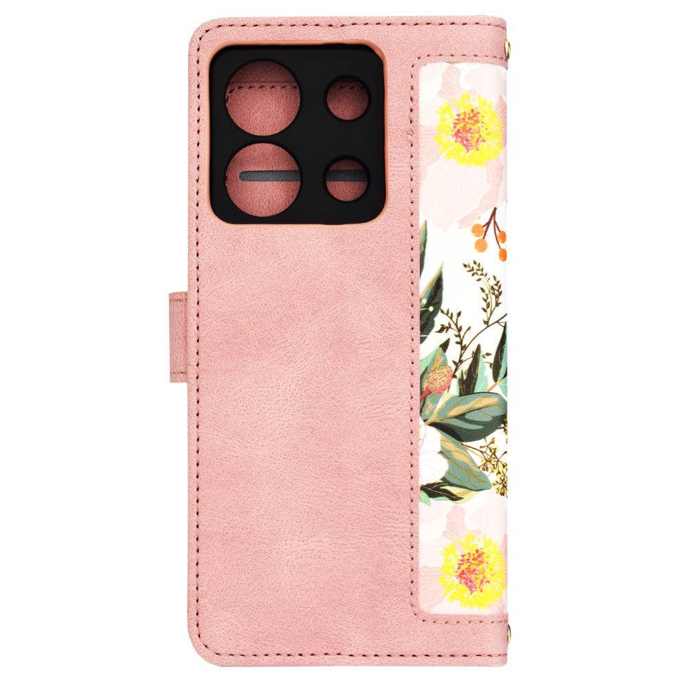 Funda para Xiaomi Redmi Note 13 5G, Techsuit, FlipCraft, Rosa