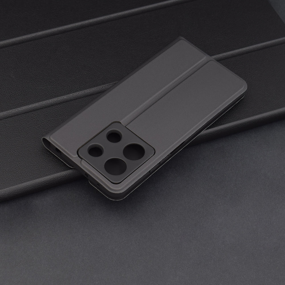 Funda para Xiaomi Redmi Note 13 5G, Techsuit, Magskin Book, Negra