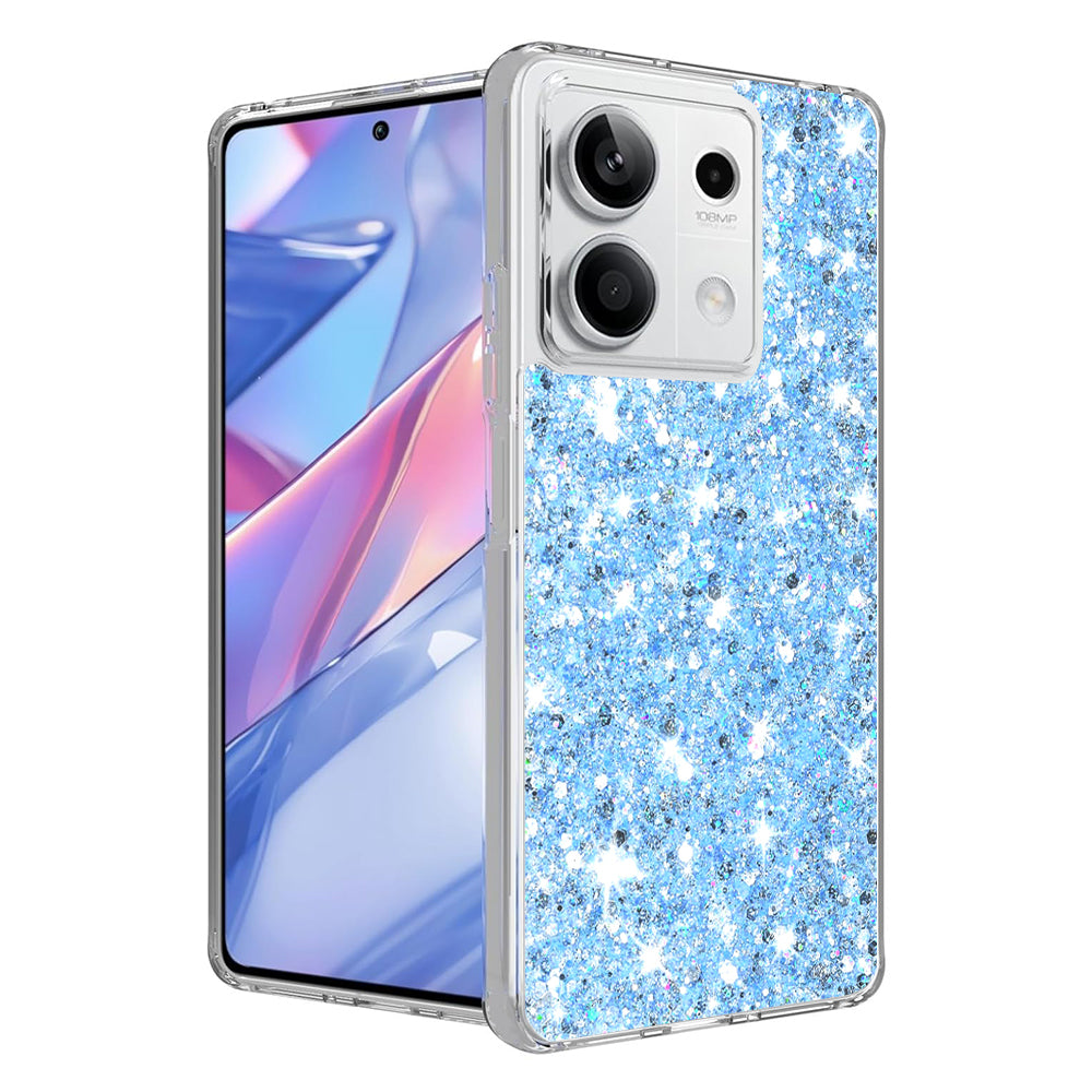 Funda para Xiaomi Redmi Note 13 5G, Techsuit, Brillo Centelleante, Azul