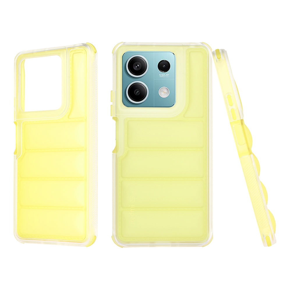 Funda para Xiaomi Redmi Note 13 5G, Techsuit, Wave Shield, Amarilla