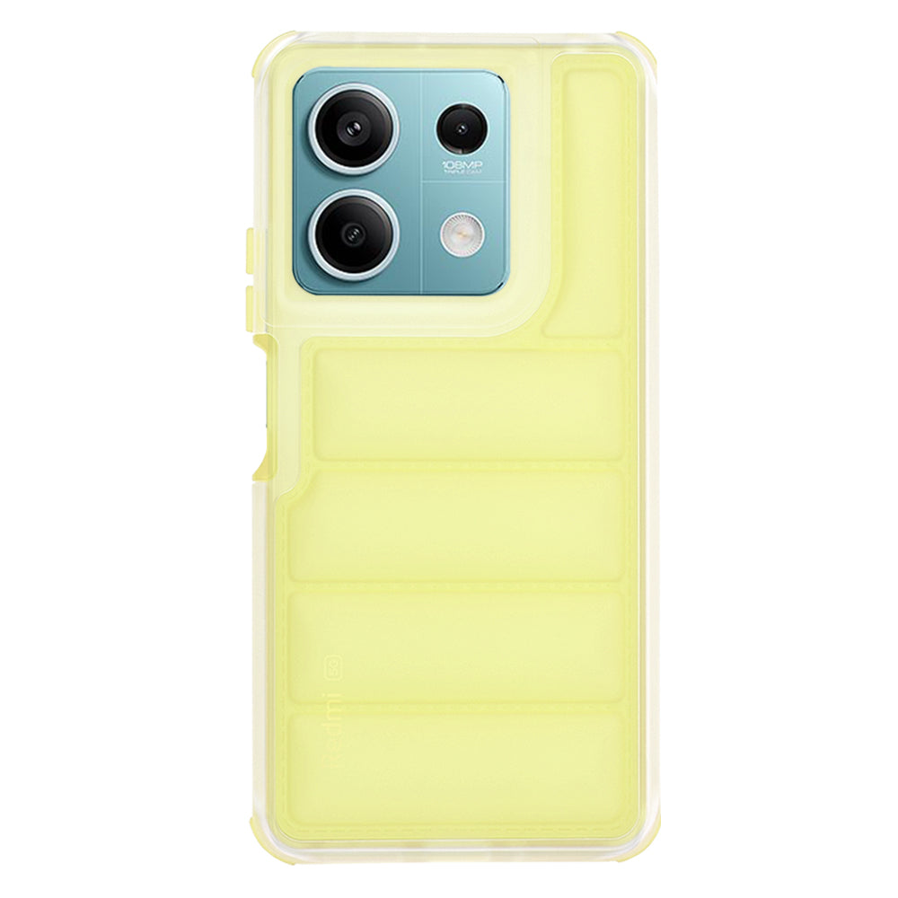 Funda para Xiaomi Redmi Note 13 5G, Techsuit, Wave Shield, Amarilla