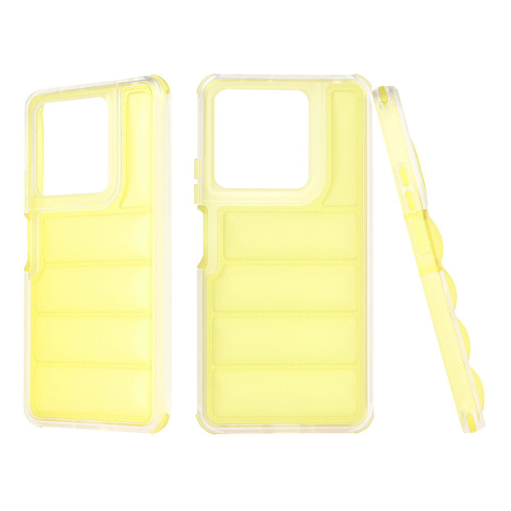 Funda para Xiaomi Redmi Note 13 5G, Techsuit, Wave Shield, Amarilla
