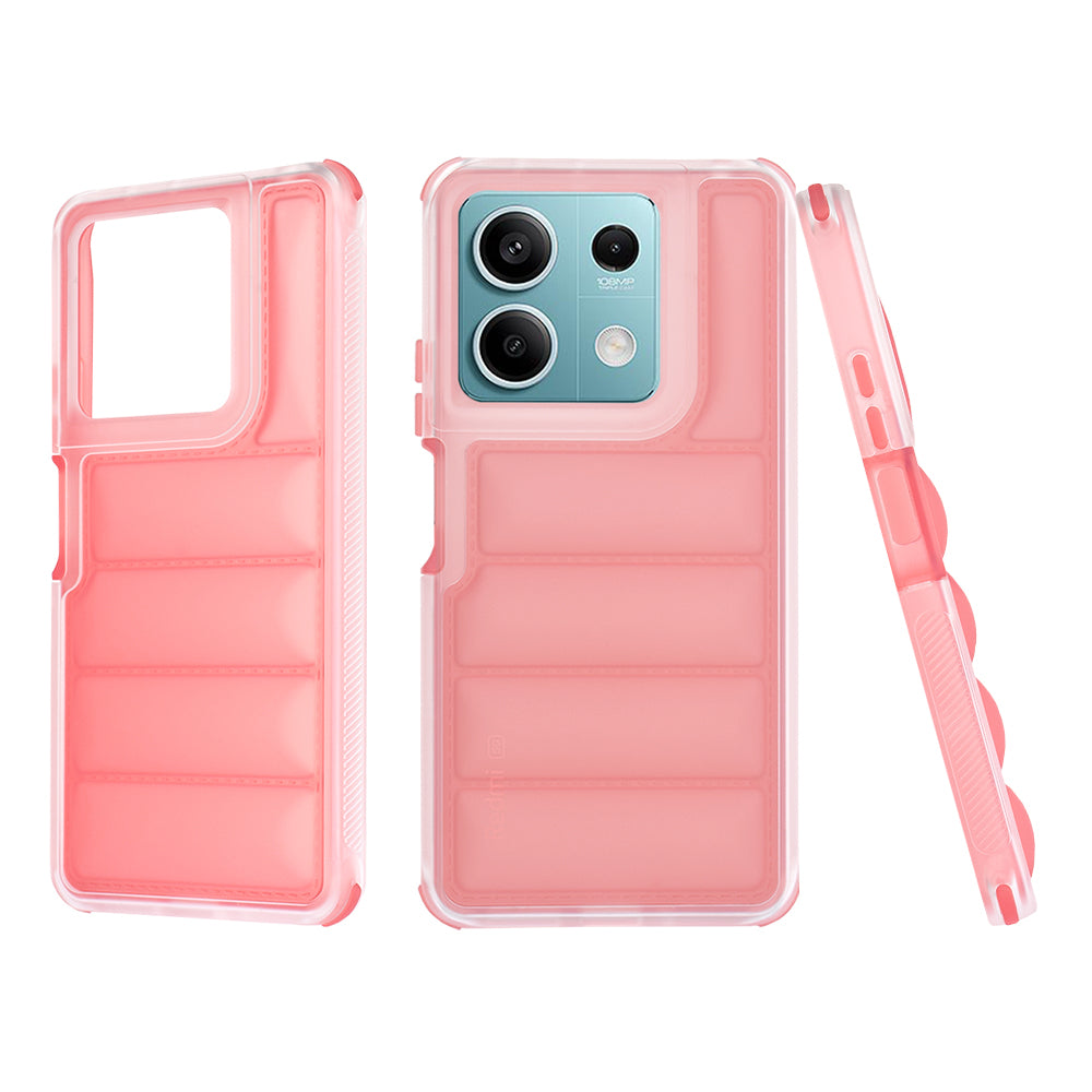 Funda para Xiaomi Redmi Note 13 5G, Techsuit, Wave Shield, Roja