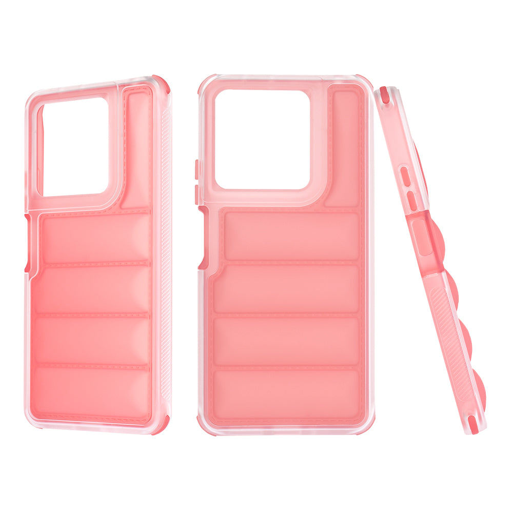 Funda para Xiaomi Redmi Note 13 5G, Techsuit, Wave Shield, Roja