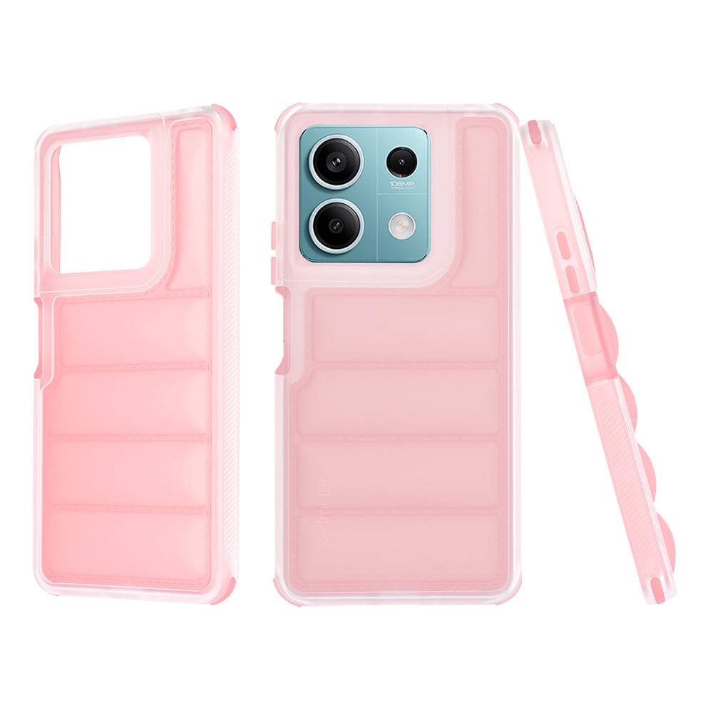 Funda para Xiaomi Redmi Note 13 5G, Techsuit, Wave Shield, Rosa
