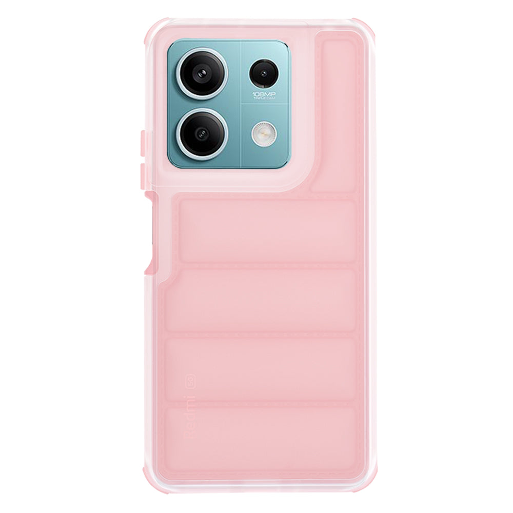 Funda para Xiaomi Redmi Note 13 5G, Techsuit, Wave Shield, Rosa