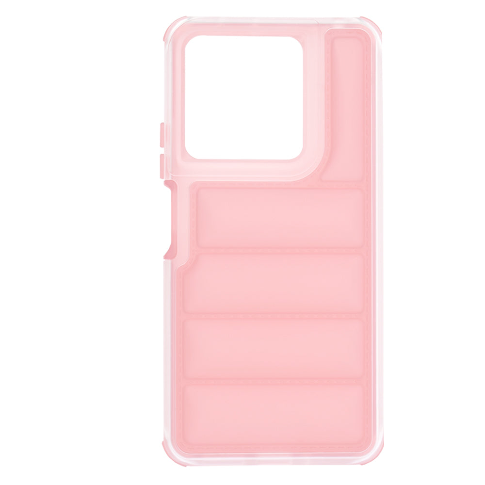 Funda para Xiaomi Redmi Note 13 5G, Techsuit, Wave Shield, Rosa