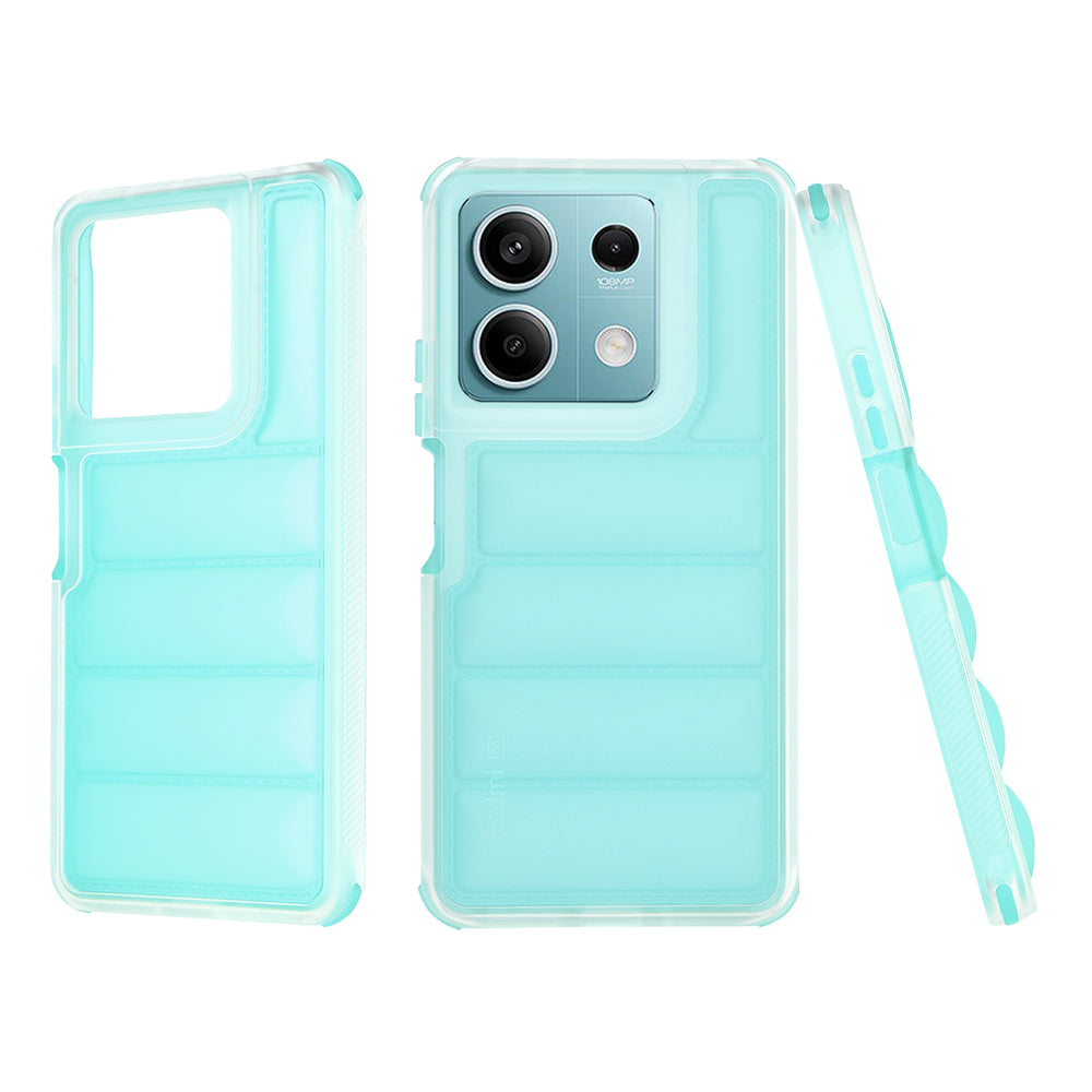 Funda para Xiaomi Redmi Note 13 5G, Techsuit, Wave Shield, Turquesa