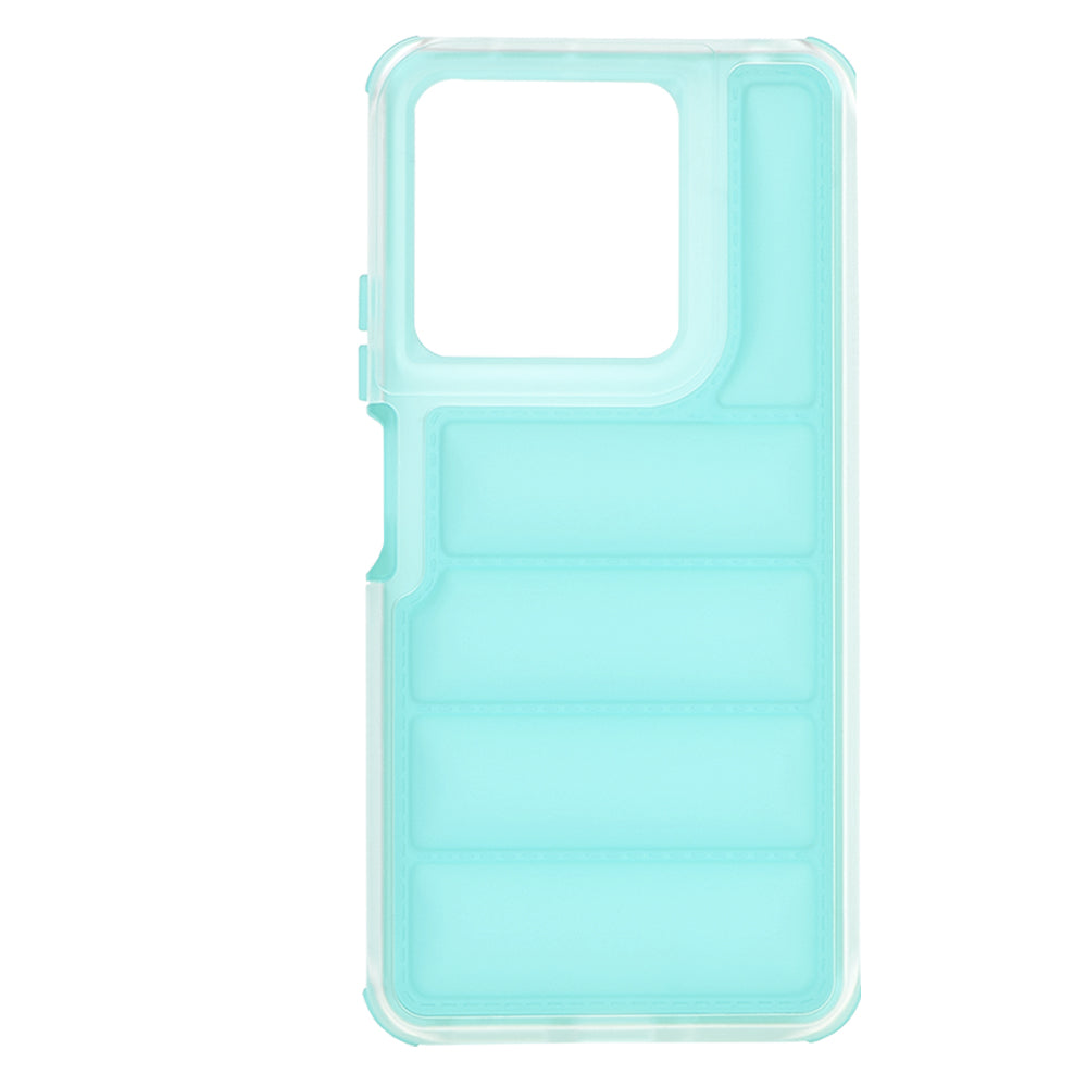 Funda para Xiaomi Redmi Note 13 5G, Techsuit, Wave Shield, Turquesa