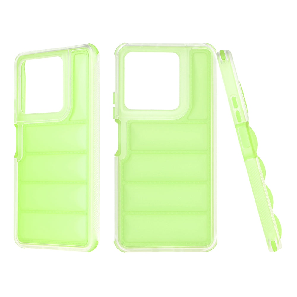 Funda para Xiaomi Redmi Note 13 5G, Techsuit, Wave Shield, Verde