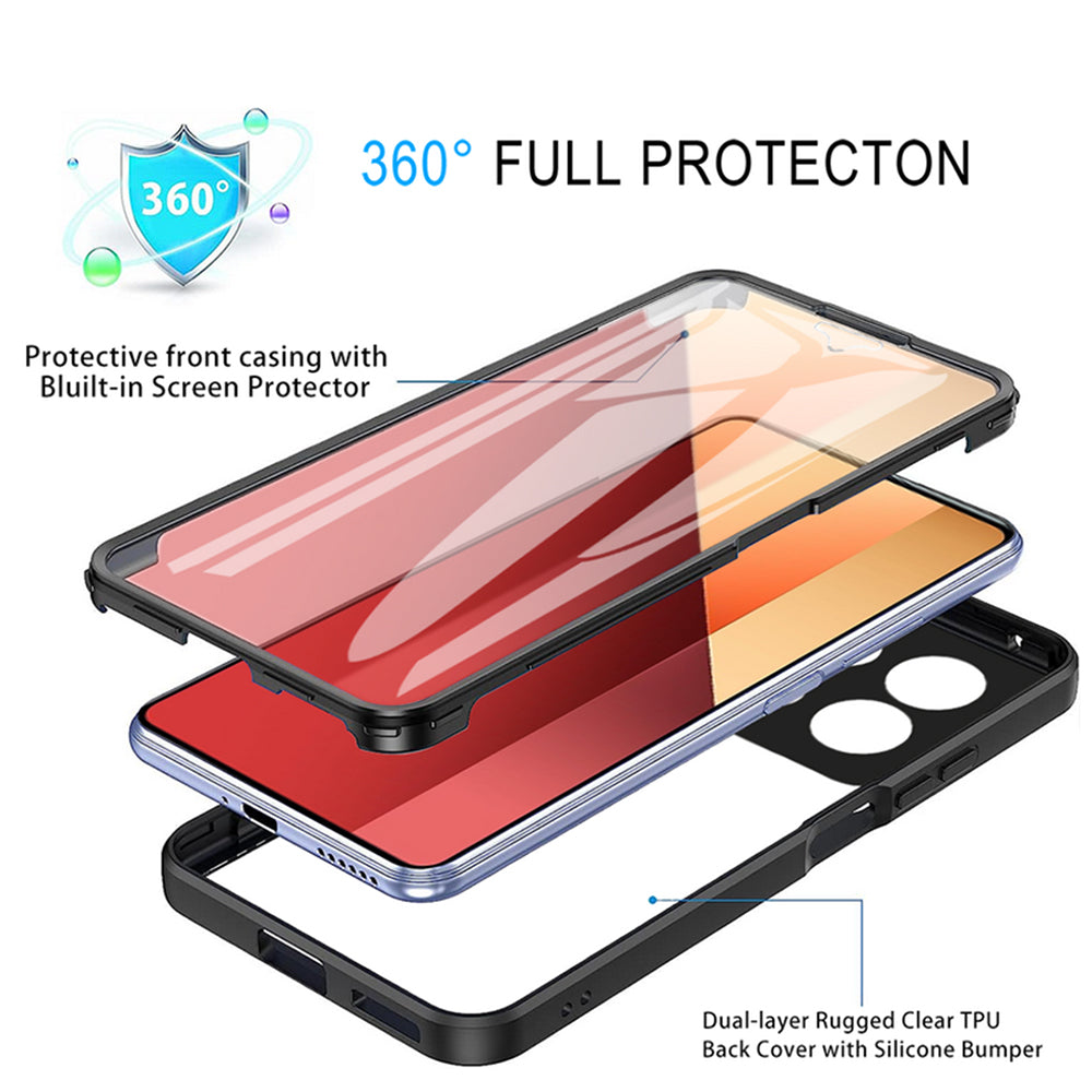 Funda para Xiaomi Redmi Note 13 Pro 4G / Poco M6 Pro 4G, Techsuit, ColorVerse 360, Rosa