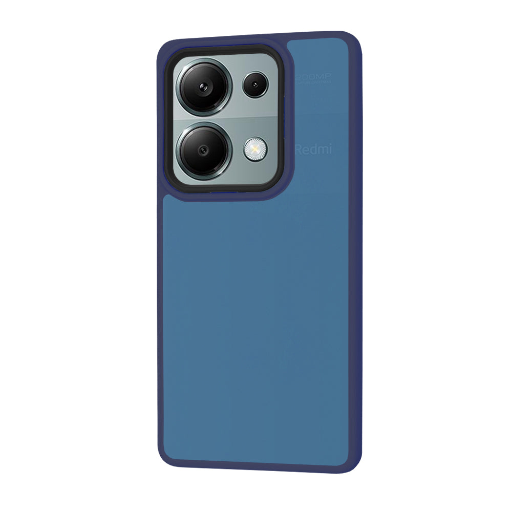 Funda para Xiaomi Redmi Note 13 Pro 4G / Poco M6 Pro 4G, Techsuit, HaloFrost, Azul marino