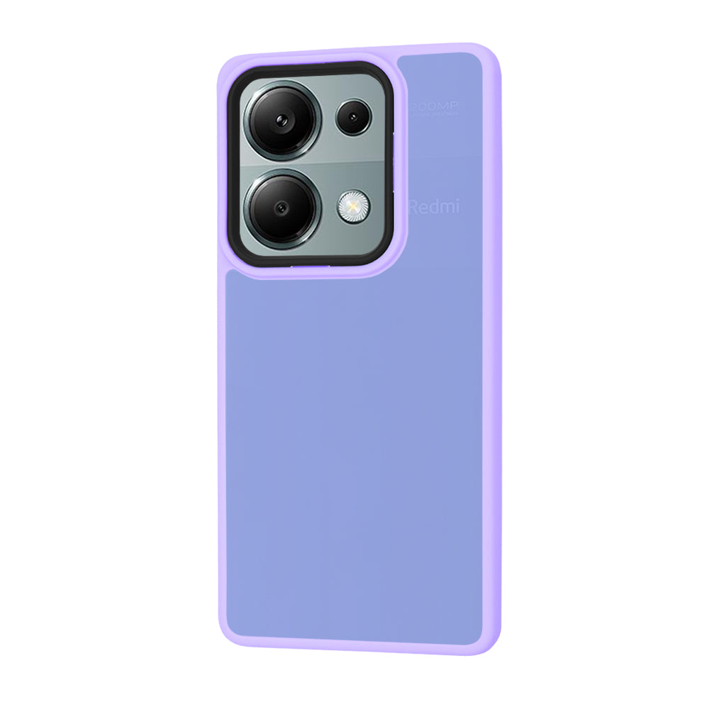 Funda para Xiaomi Redmi Note 13 Pro 4G / Poco M6 Pro 4G, Techsuit, HaloFrost, Morado Claro