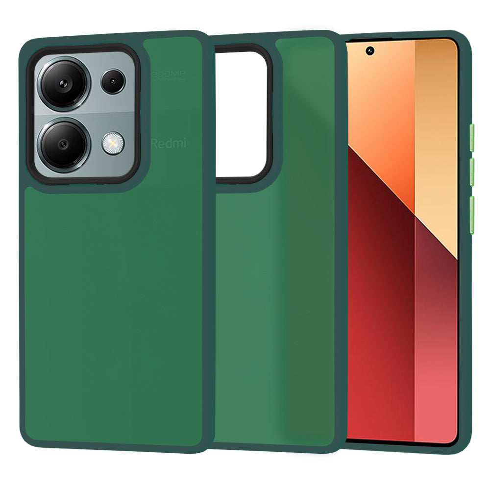 Funda para Xiaomi Redmi Note 13 Pro 4G / Poco M6 Pro 4G, Techsuit, HaloFrost, Verde