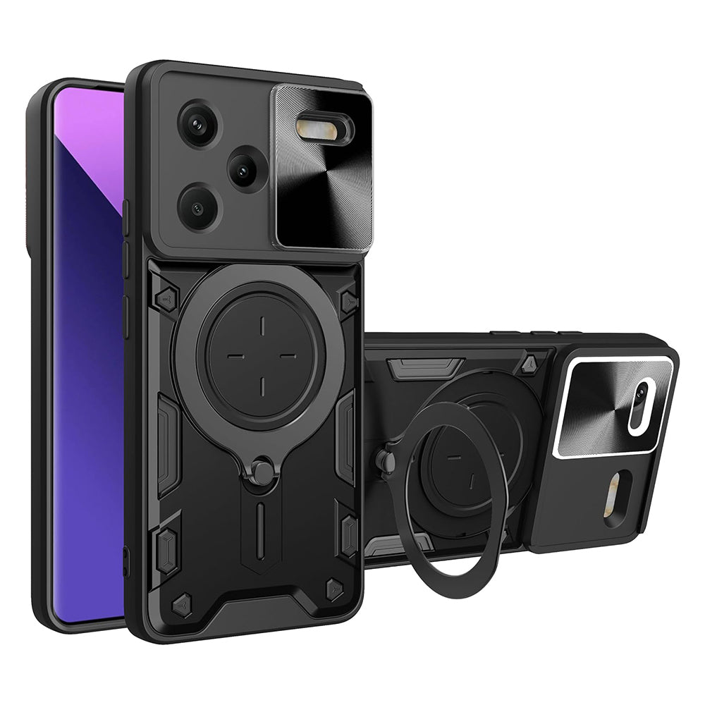 Funda para Xiaomi Redmi Note 13 Pro+, Techsuit, CamGuard Pro, Negra