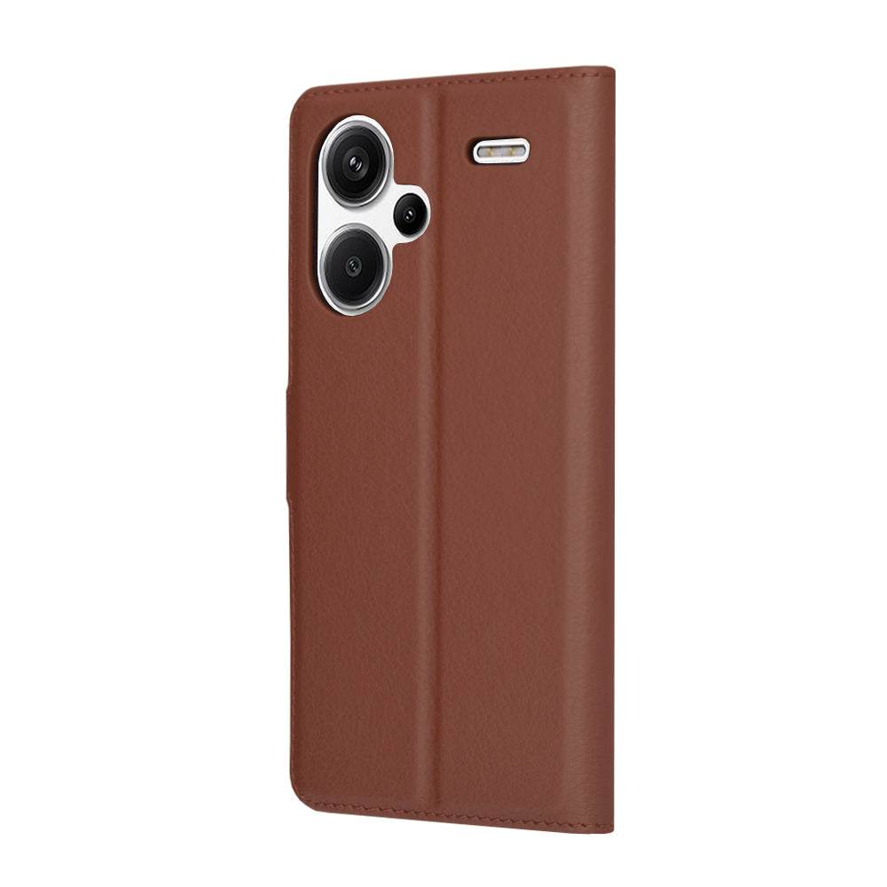 Funda para Xiaomi Redmi Note 13 Pro+, Techsuit, Leather Folio, Marrón