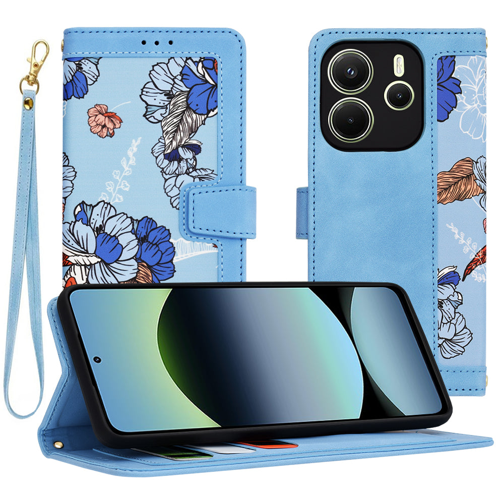 Funda para Xiaomi Redmi Note 14 4G (Regional), Techsuit, FlipCraft, Azul