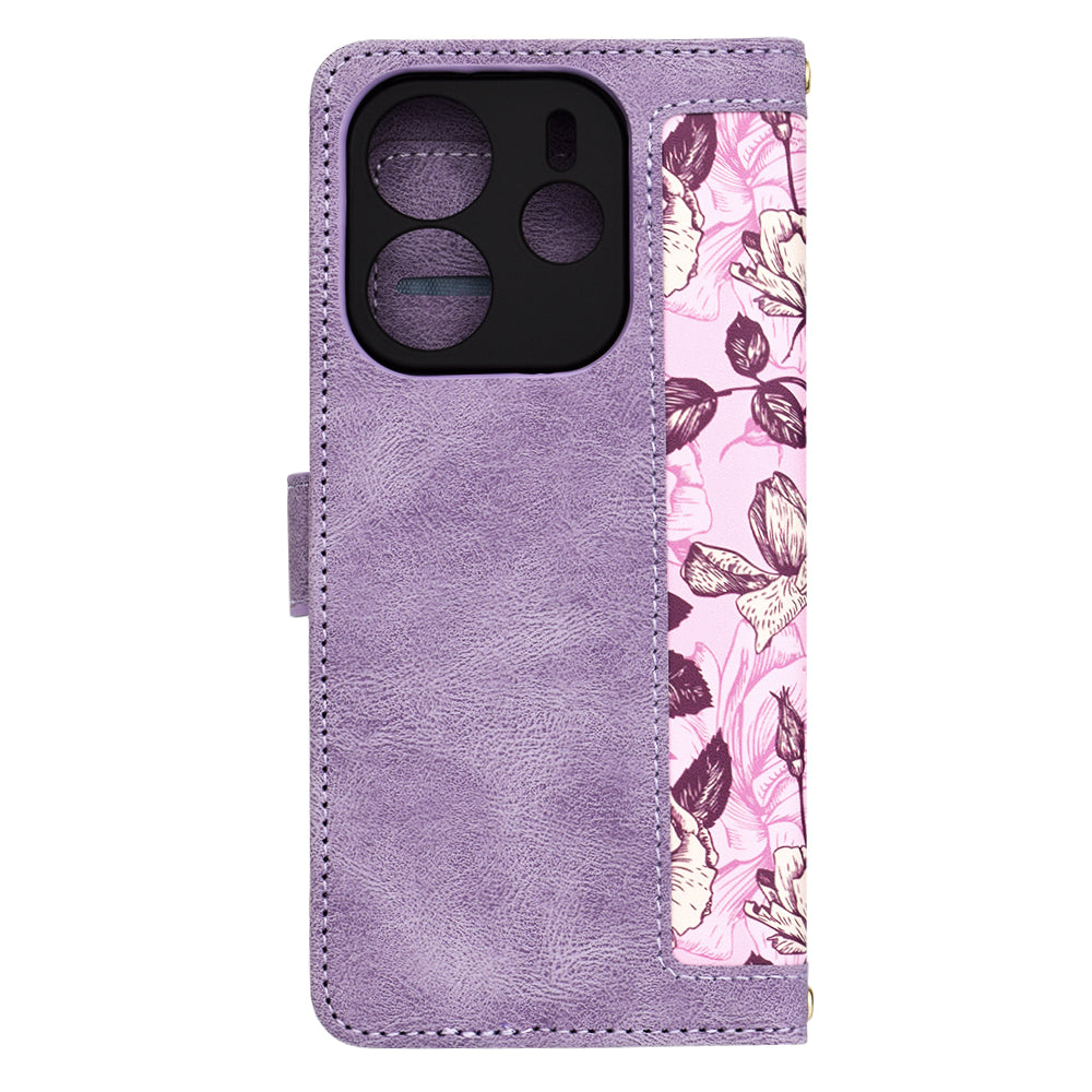 Funda para Xiaomi Redmi Note 14 4G (Regional), Techsuit, FlipCraft, Morado