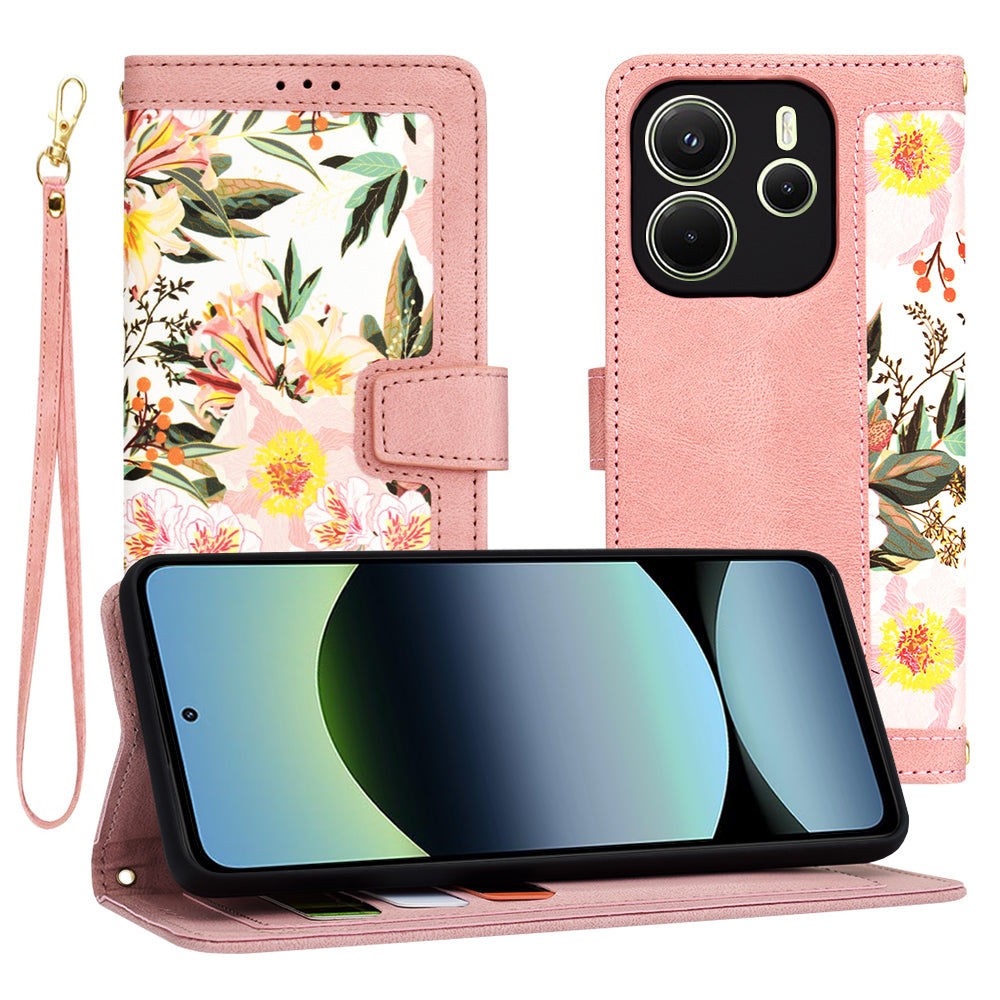 Funda para Xiaomi Redmi Note 14 4G (Regional), Techsuit, FlipCraft, Rosa