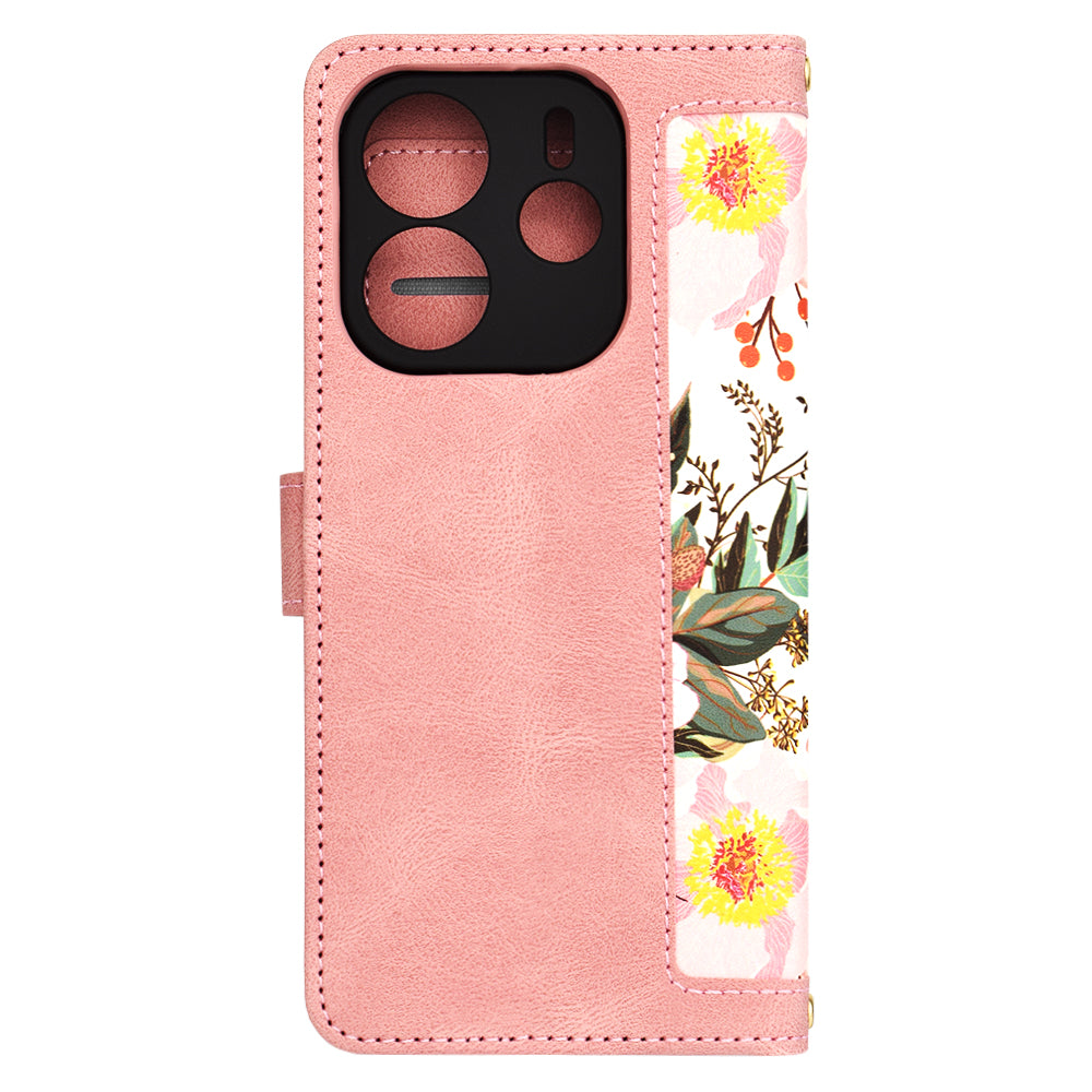 Funda para Xiaomi Redmi Note 14 4G (Regional), Techsuit, FlipCraft, Rosa