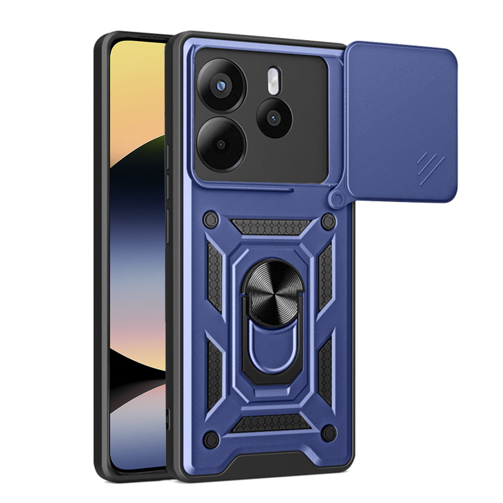 Funda para Xiaomi Redmi Note 14 4G (Estándar), Techsuit, CamShield, Azul