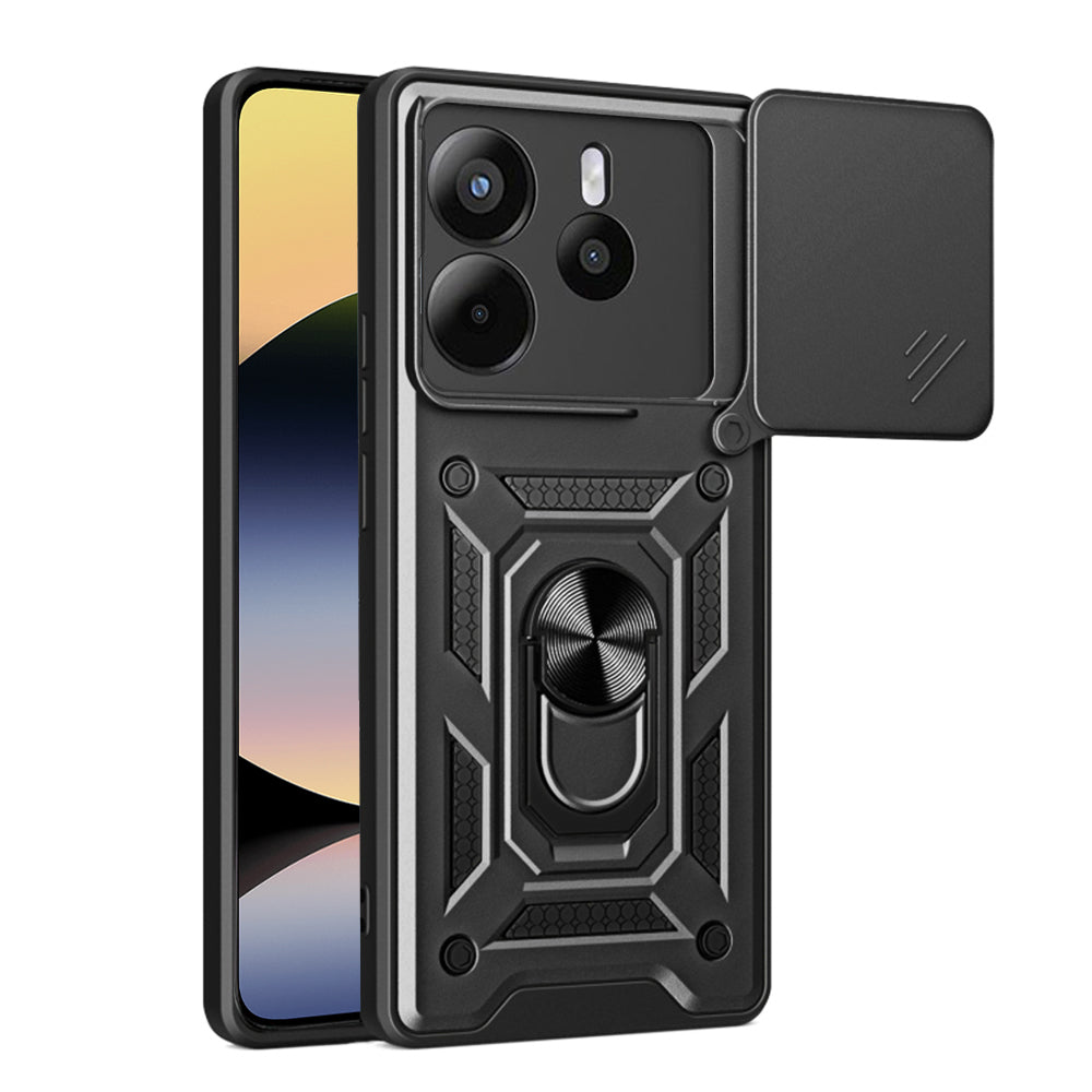 Funda para Xiaomi Redmi Note 14 4G (Estándar), Techsuit, CamShield, Negra