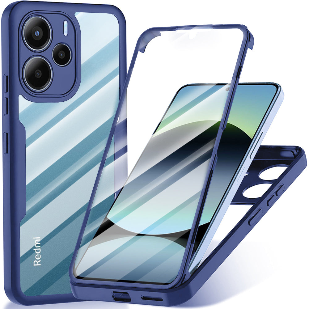 Funda para Xiaomi Redmi Note 14 4G (Estándar), Techsuit, ColorVerse 360, Azul