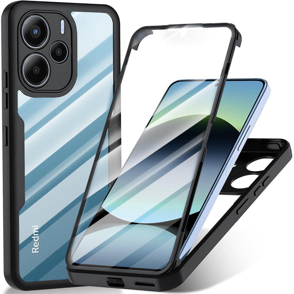 Funda para Xiaomi Redmi Note 14 4G (Estándar), Techsuit, ColorVerse 360, Negra