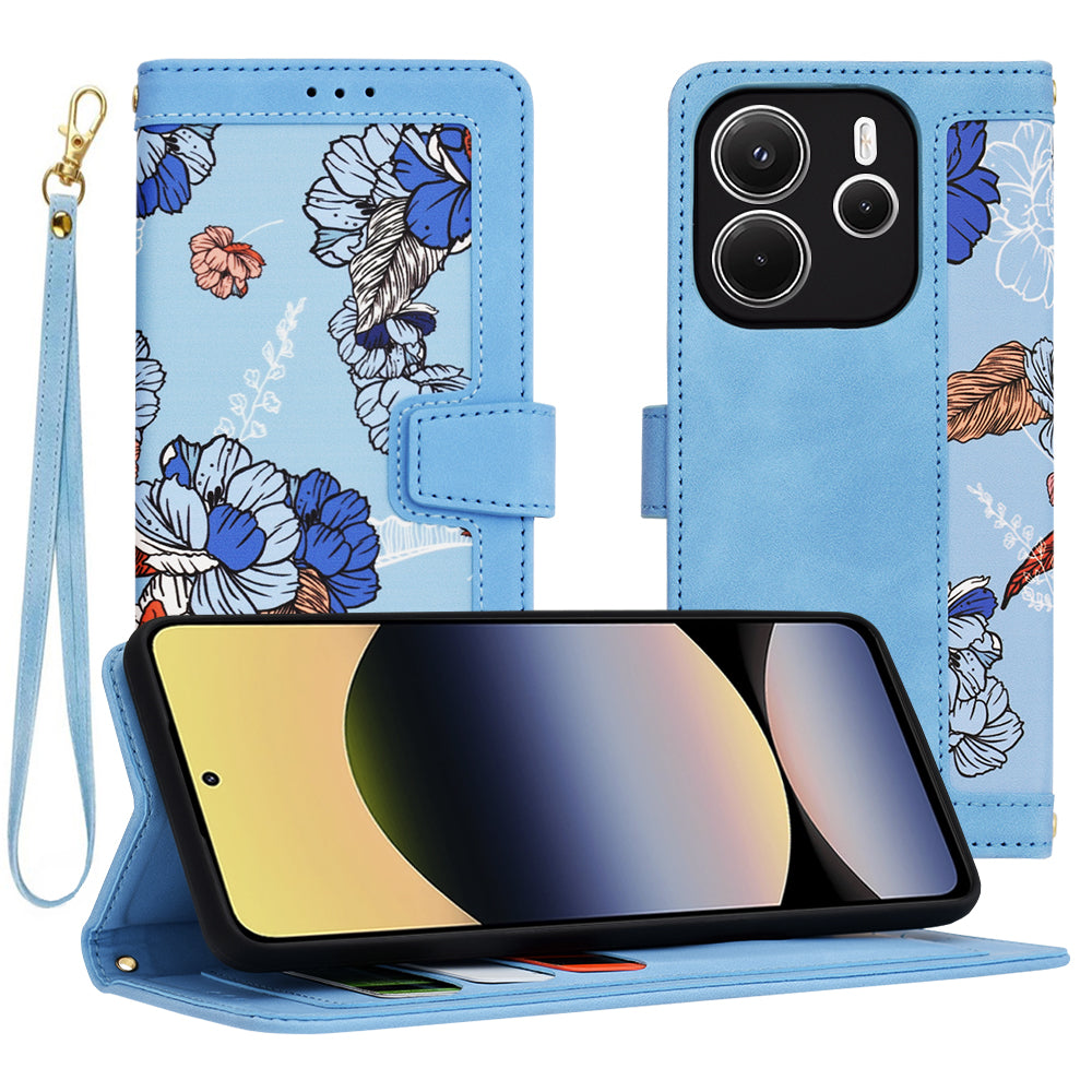 Funda para Xiaomi Redmi Note 14 4G (Estándar), Techsuit, FlipCraft, Azul